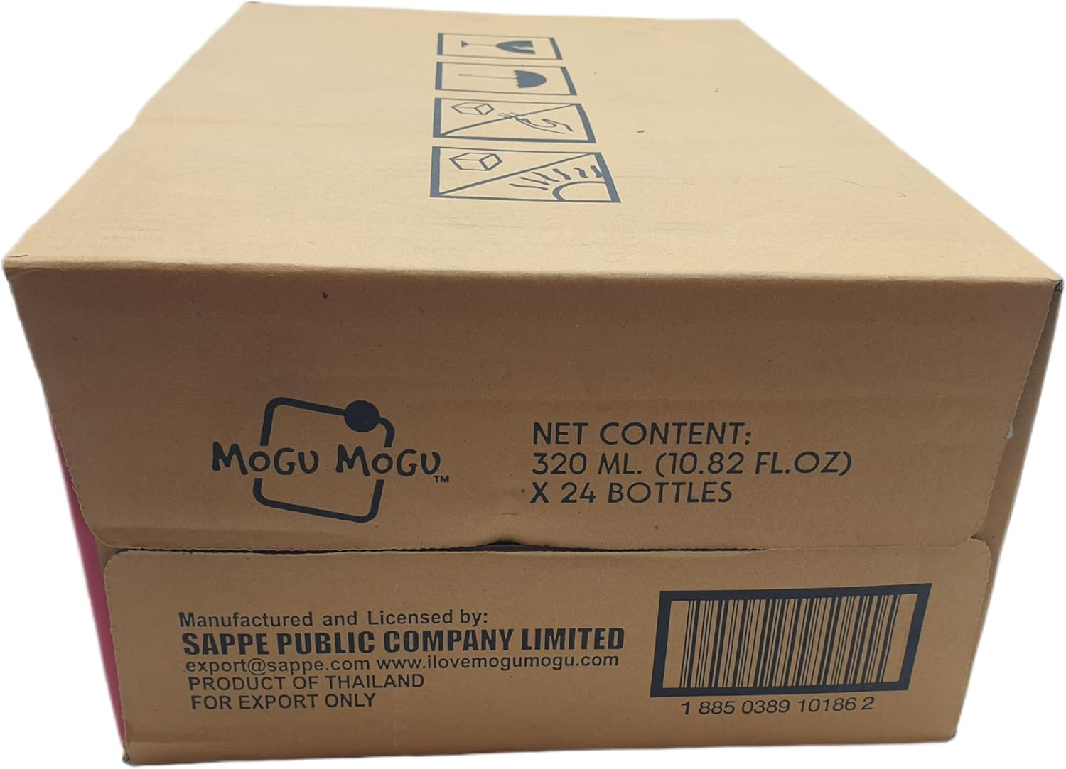 Mogu Mogu Lychee Drink with Nata De Coco | Popular Fruit Drink with Chewy Coco Jelly | Refreshing Sweet Lychee Flavour | 320Ml Bottles | 24 Pack