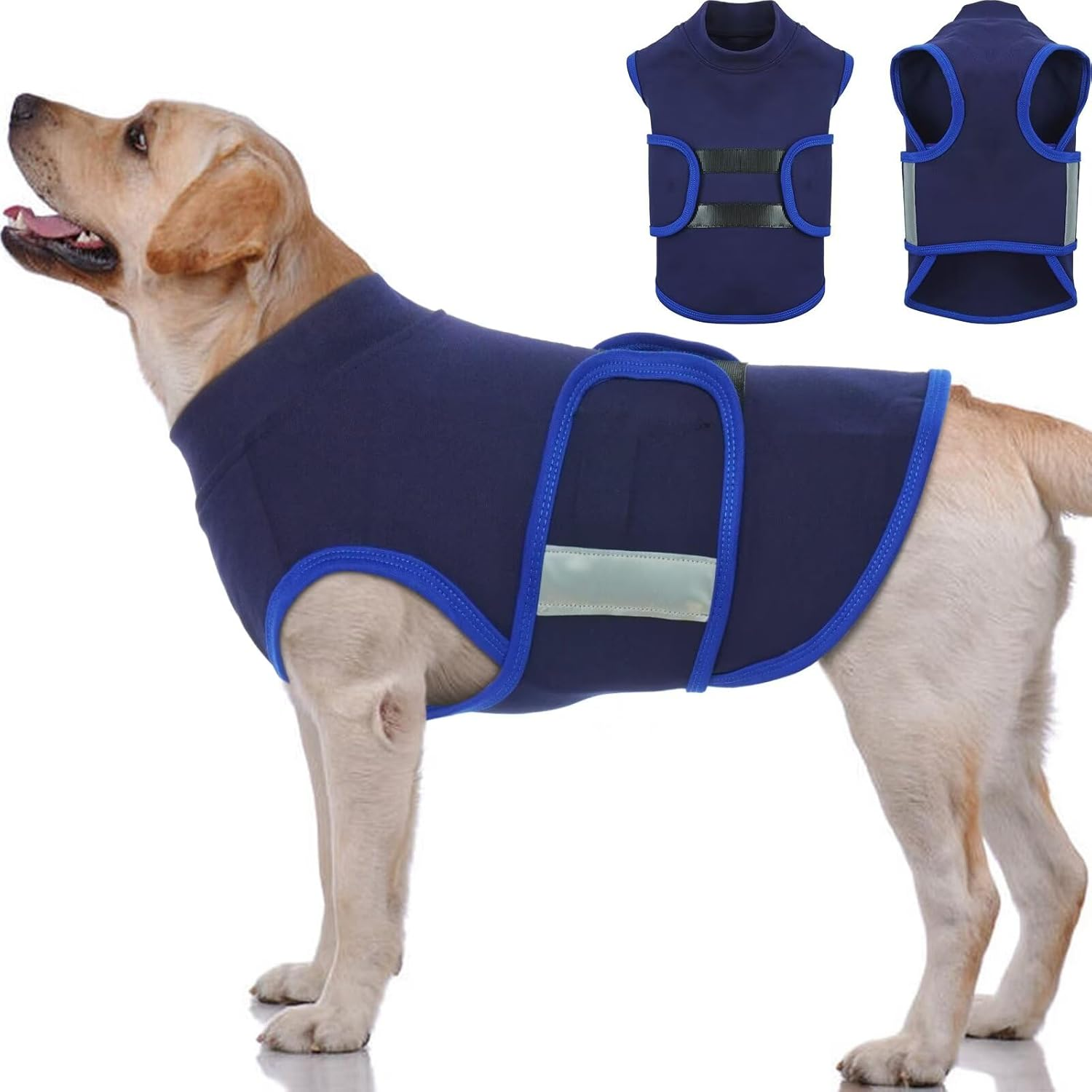 Iecoii Calm Vest for Dogs Small,Adjustable Dog Anxiety Jackets with Reflective Stripe,Soft Dog'S Calming Coat Wrap,Anxiety Vest for Small Dogs,Doggy Calmingvest,Calming Jacket for Smalldog,Purple,S