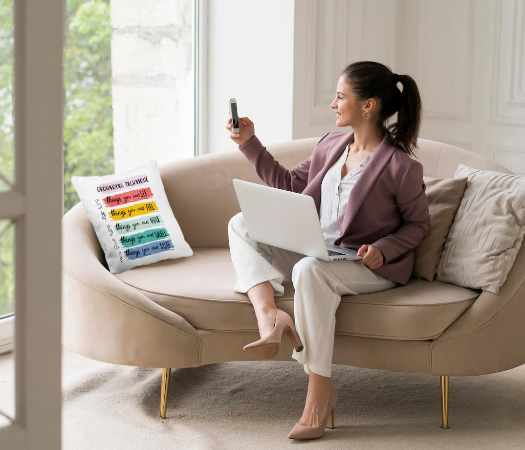 Nogrit Sensory Room Must Haves Counseling Office Must Haves,Counselor Office Must Haves Classroom Pillows Cover 18X18,School Counselor Office Must Haves Counseling Office Decor Pillow Covers image number 3