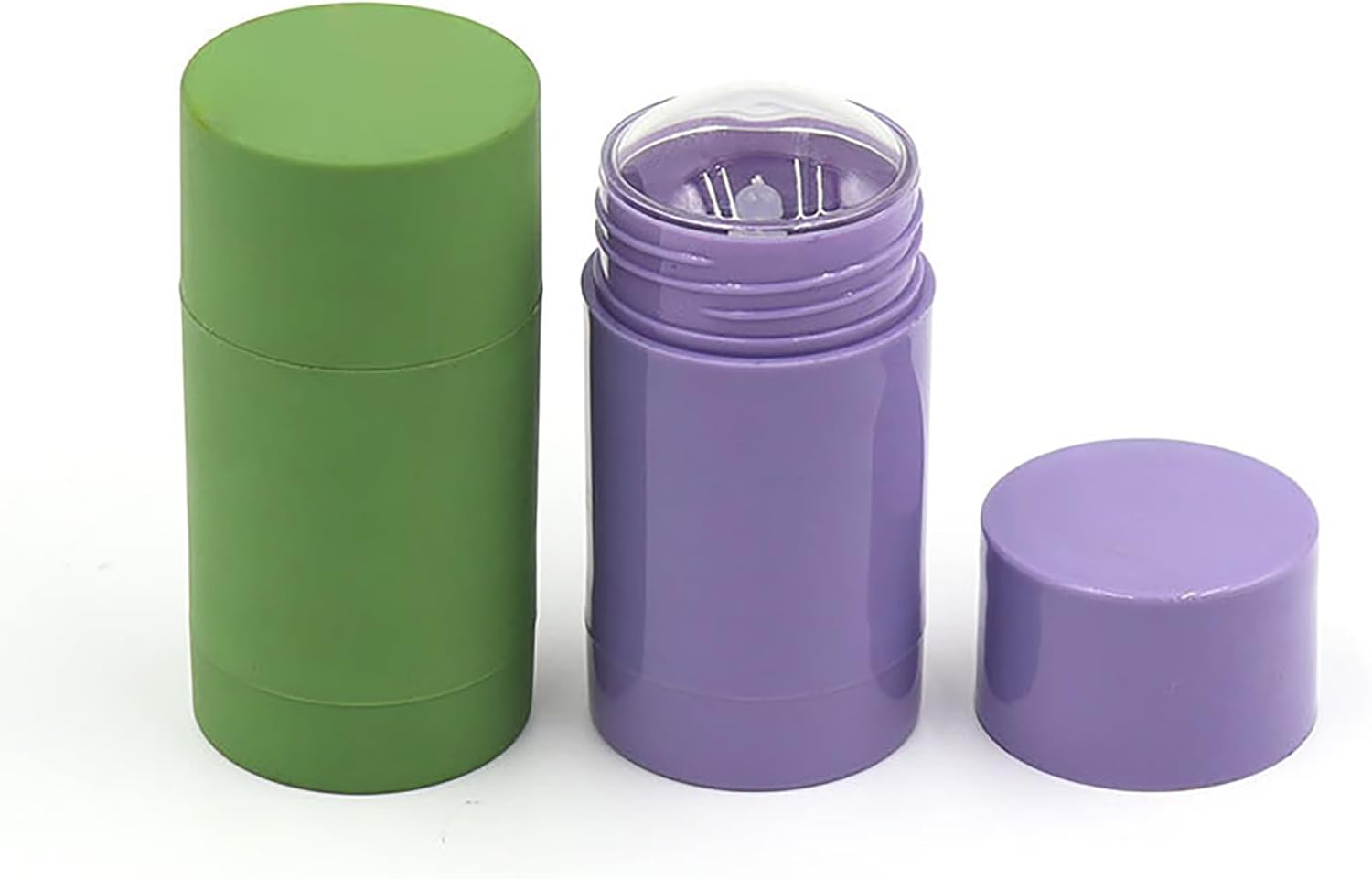 2 Pcs 40Ml Empty round Deodorant Containers Plastic Deodorant Tubes Twist up Stick Container Homemade Deodorant Dispenser image number 6