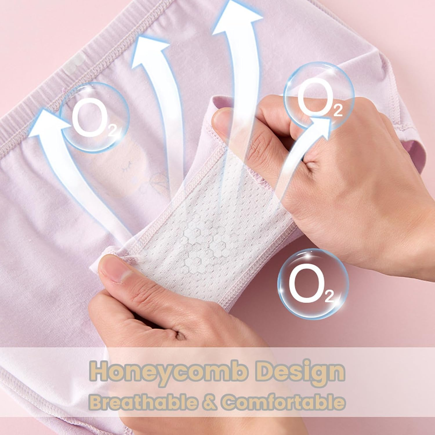 ZONEY 4 Pack Little Girls Cotton Underwear Soft Shorts Kids Boxer Briefs Panties for 2-10 Years image number 5