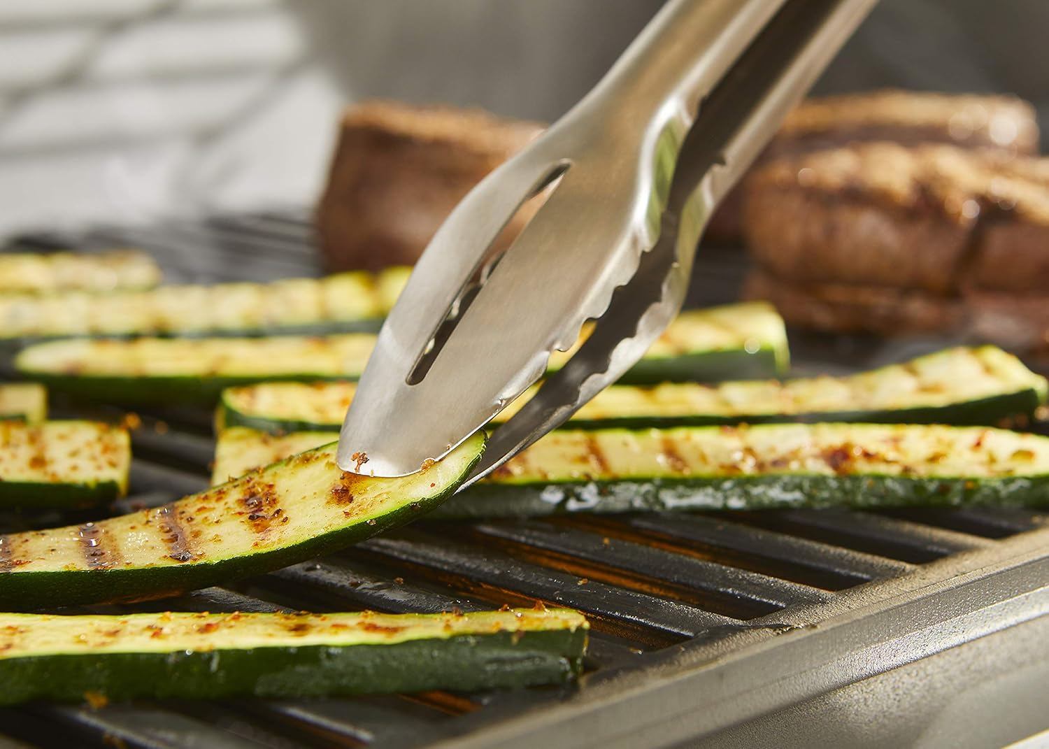 Weber Stainless Steel BBQ 3-Piecetool Set - Tongs, Spatula, Basting Brush image number 6