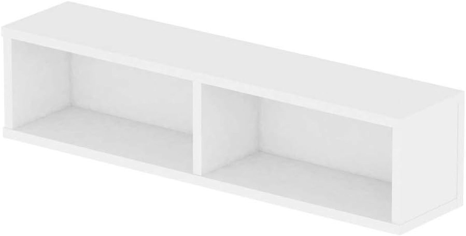 Glorious White 90 CD Rack - Metal, Tiered Shelf, Wall Mount, 170Cm X 79.5Cm X 8.13Cm, Blanc(He), Holds 90 Cds, 1.8 Lbs per Shelf, CD Storage image number 2