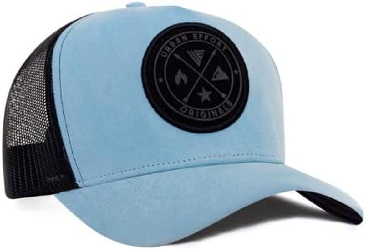 Urban Effort Mesh Back Cap - for Men and Women Baseball Hat 5-Panel Trucker Hat - Great Snapback Closure for Hunting & Hiking