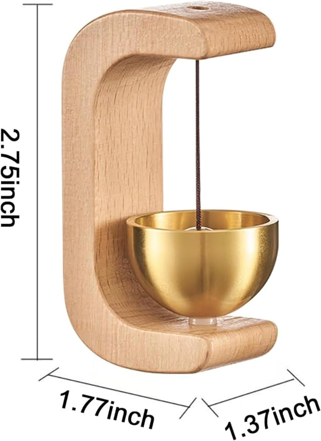 Magnetic Shopkeepers Bell for Door Opening | Cute Simple Design | Easy-To-Use Entry Alert Bell for Cafes, Stores, Pet Doors & Refrigerators image number 5