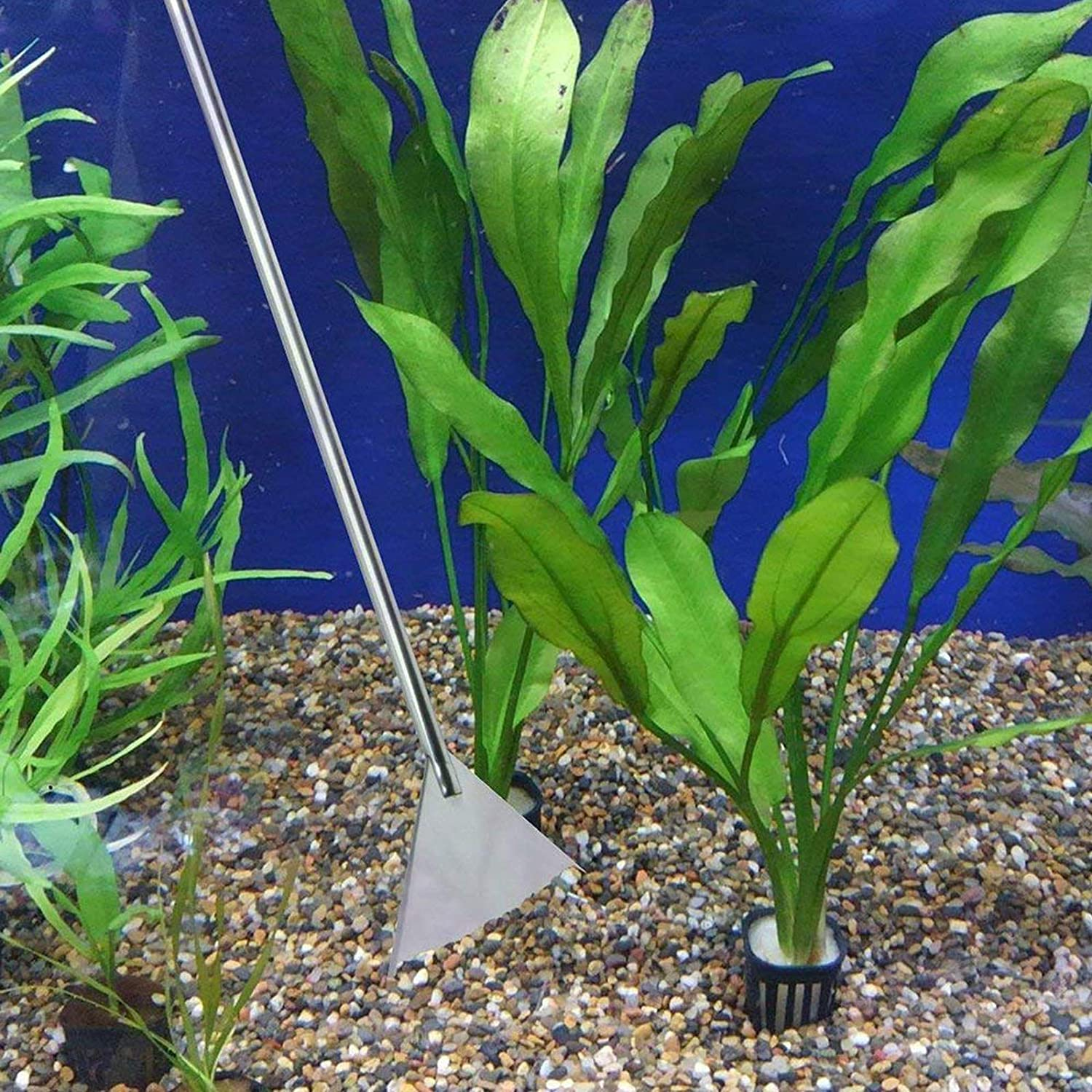 Jeeco Aquarium Scissor Tweezers Spatula Tool - 4 in 1 Stainless Steel Aquatic Plants Aquascaping Tools Set for Fish Starter Kits & Aquariums Tank image number 6