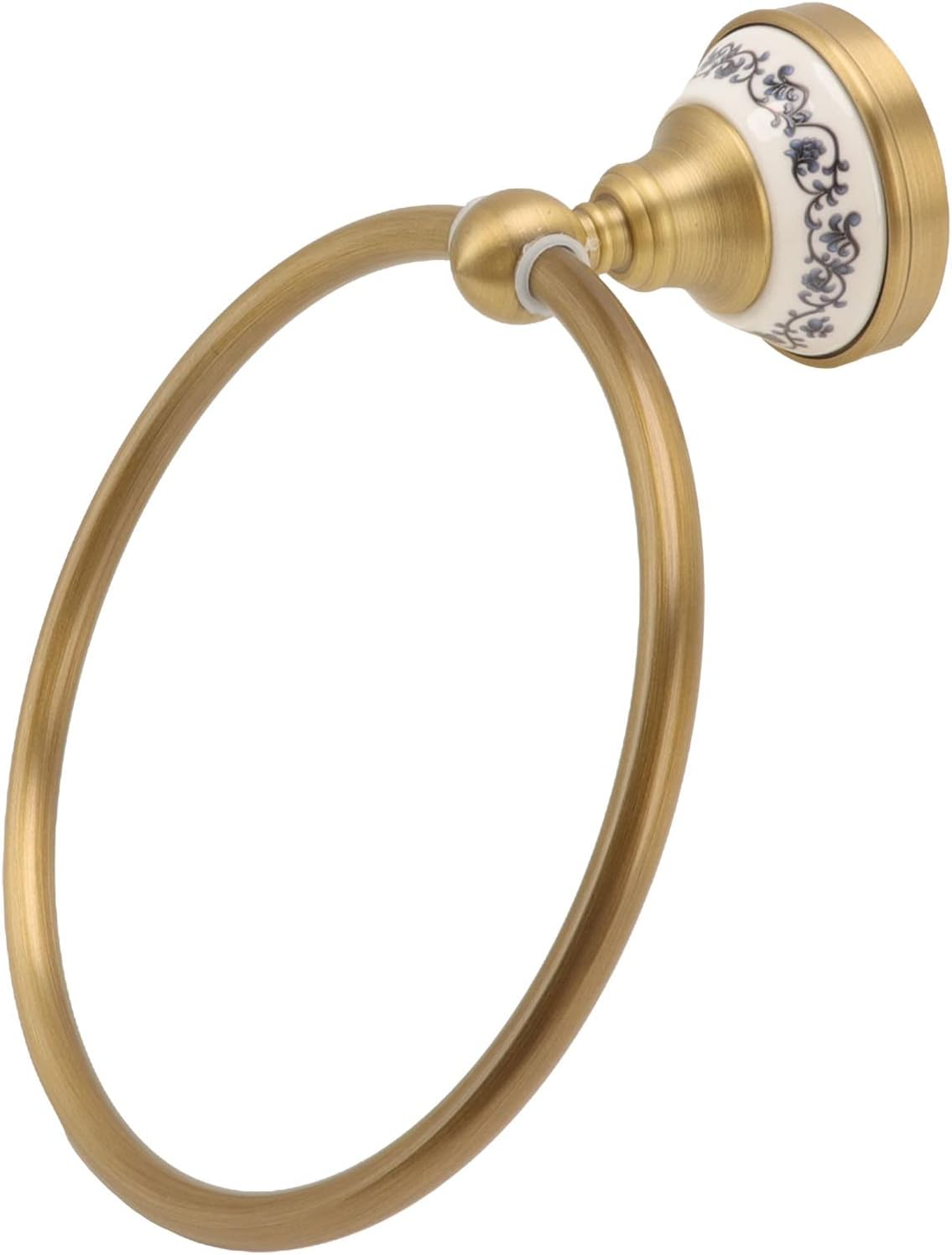 Towel Holder Towel Rack Accessories Decal Bathroom Wall Mount Blue White Bporcelain Antique Pstand for Wall Hanging Holder Pwall Mounted Hanger Mounted image number 2