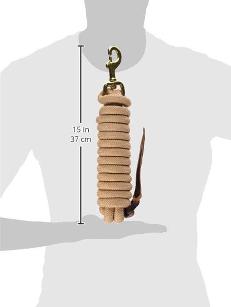 Hamilton Cowboy Braided Rope Lead, Tan, 5/8" Thick X 10' Long