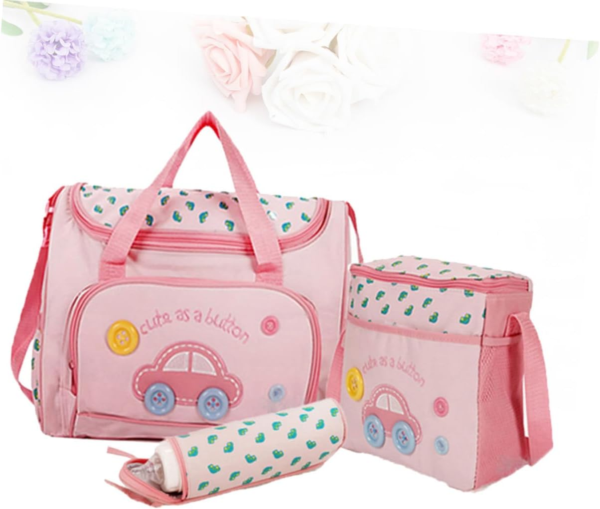 Bestonzon Multi-Function Diaper Bag Set Shoulder Strap Large Capacity Mummy Tote Includes Changing Pad and Bag for Travel and Daily Use image number 1