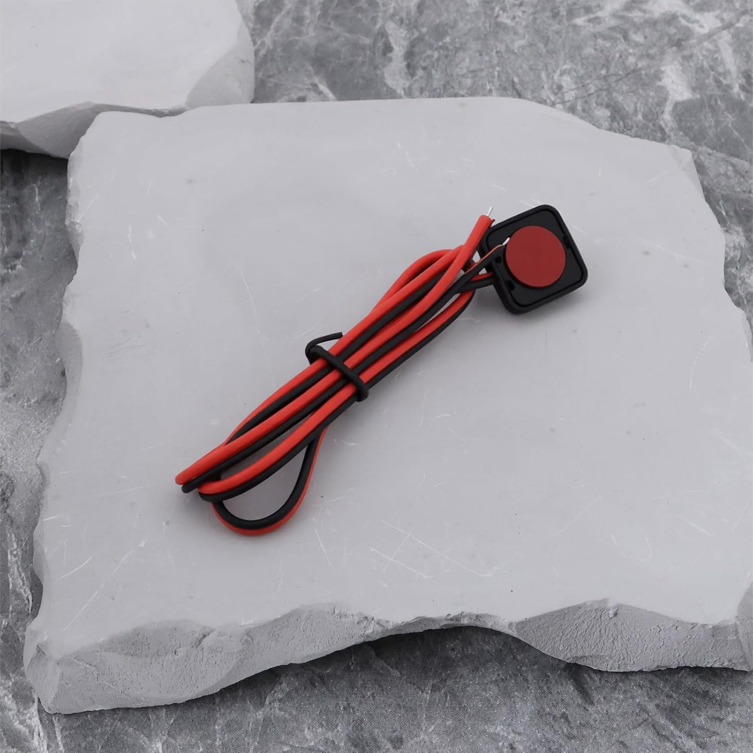 VGOL 2Pcs Momentary Switch 12V 24V Small Push Button Switch for Cars Electrical Applications DIY Projects, 50Cm Prewired