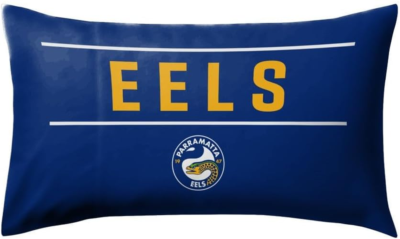 NRL Parramatta Eels Logo Pillow Case, 73 X 48Cm