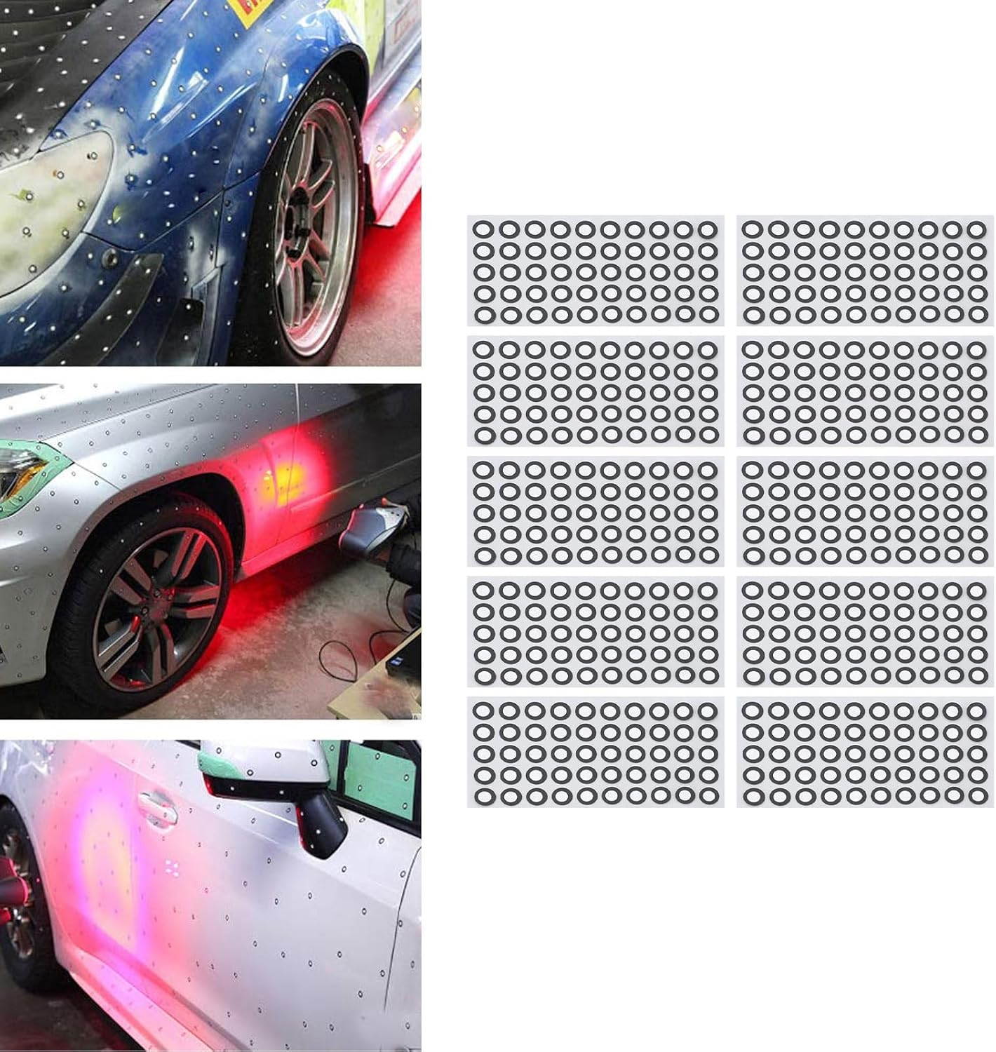 Diyeeni 6Mm 3D Scanning Dots for 3D Scanners, Tracking Dot Reference Point Markers, High Reflective Scanner Positioning Targets, 1000 Points image number 2