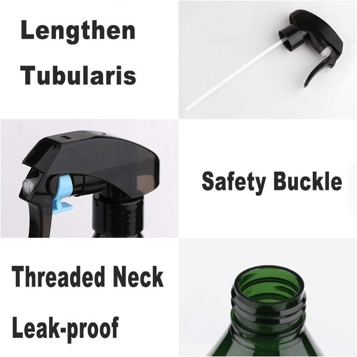 2 PCS Reusable Plant Miste Spray Bottles with 8 Waterproof Labels, 300Ml 10 Oz Fine Mist Spray Bottle for Cleaning Solution Gardening Trigger Water Empty Sprayer