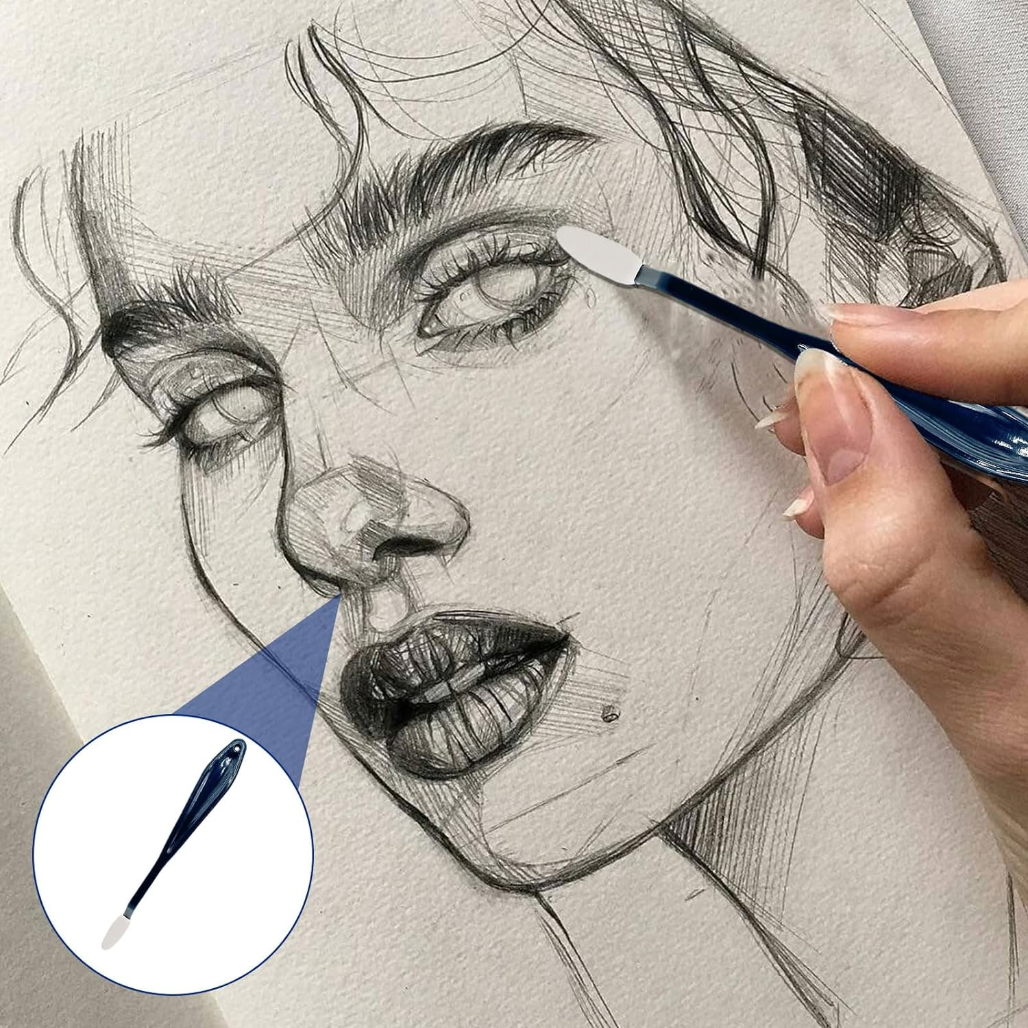 4PCS Pencil Blender Set Blending Stump the Ultimate Tool for Artistic Precision and Detail Blending Sticks for Art image number 1