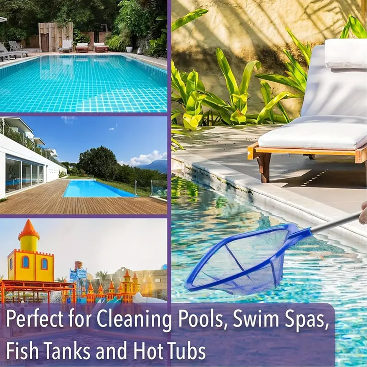 Source Manufacturers Cross-Border Support Length Requirements Various Connection Requirements Swimming Pool Cleaning Fishing Net Cover image number 2