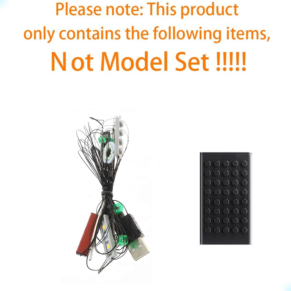 GEAMENT LED Light Set Compatible with  Tie Interceptor 75382 (Model Set Not Included)