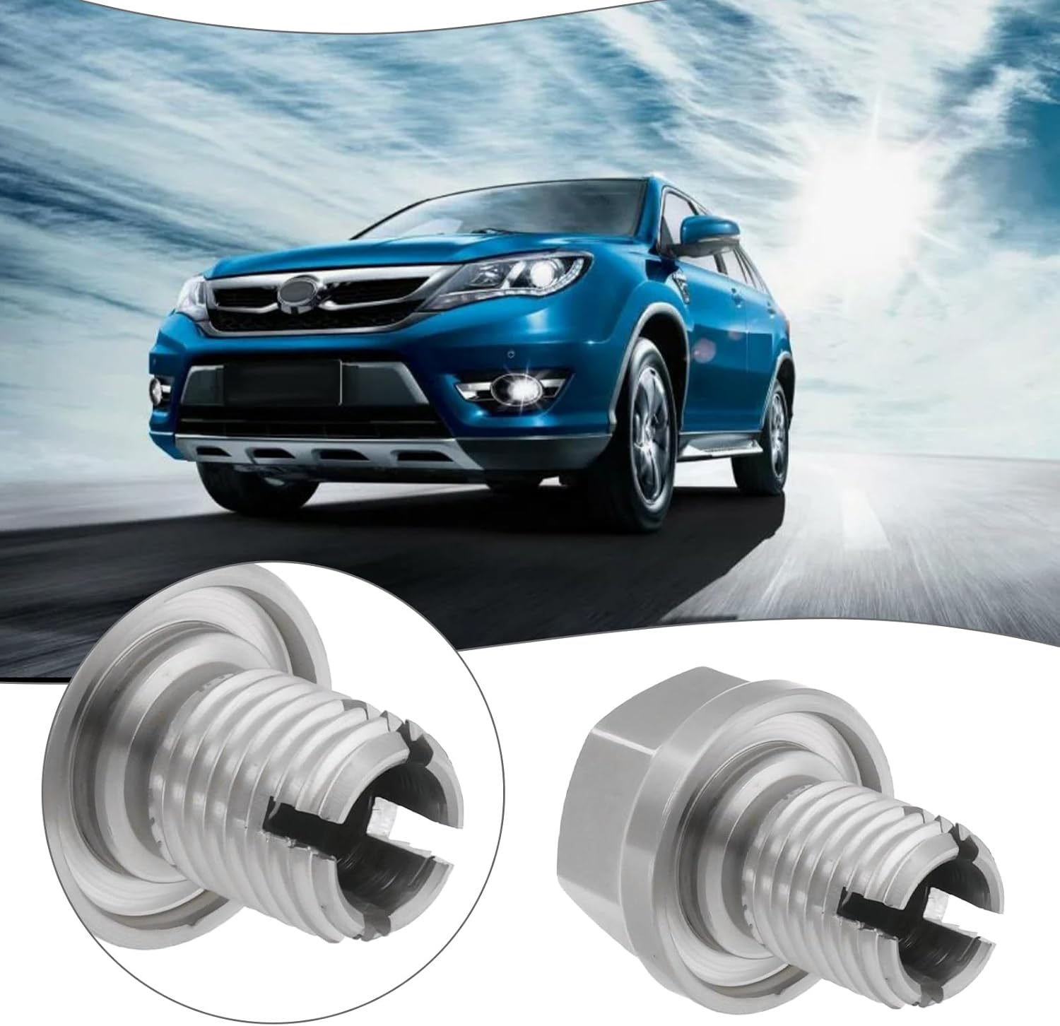 1Pc Oil Drain Plug Stainless Steel Self Adhesive Oil Pan Thread Repair Kits Suitable for Most Motorcycles Cars or Ship (M12.1-1.5Mm) image number 2