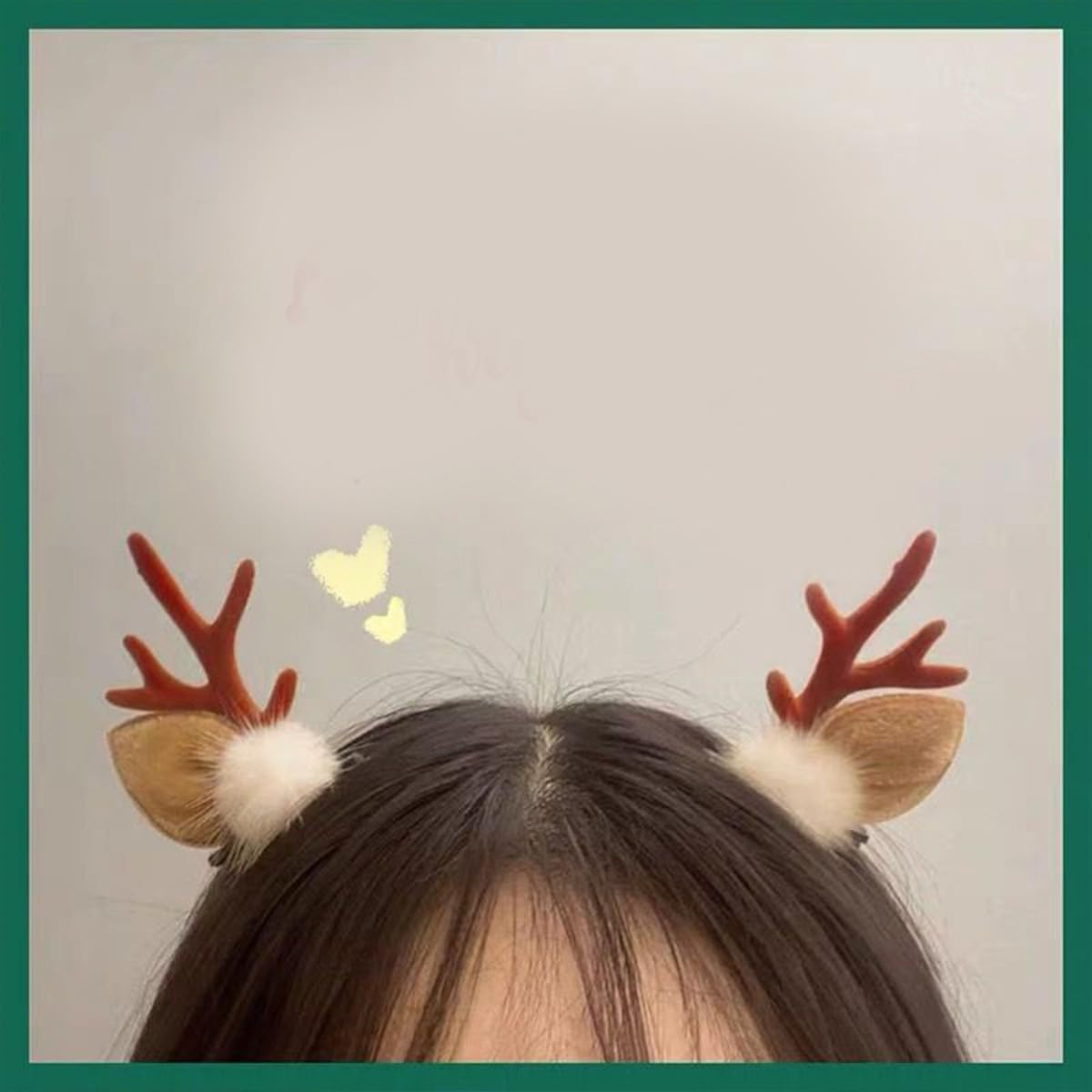 Christmas Antler Hair Claw Clips Hair Claw for Women 1Pack Christmas Deer Hair Claw Clips Christmas Headband Christmas Hairband Clips Hair Clips Brown Cute Christmas Clips Cute Hair Clips Accessories image number 1