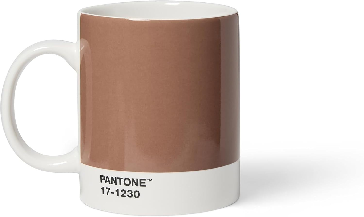 Pantone Porcelain Coffee Mug, 375 Ml, with Gift Box, Colour of the Year 2025: Mocha Mousse 17-1230