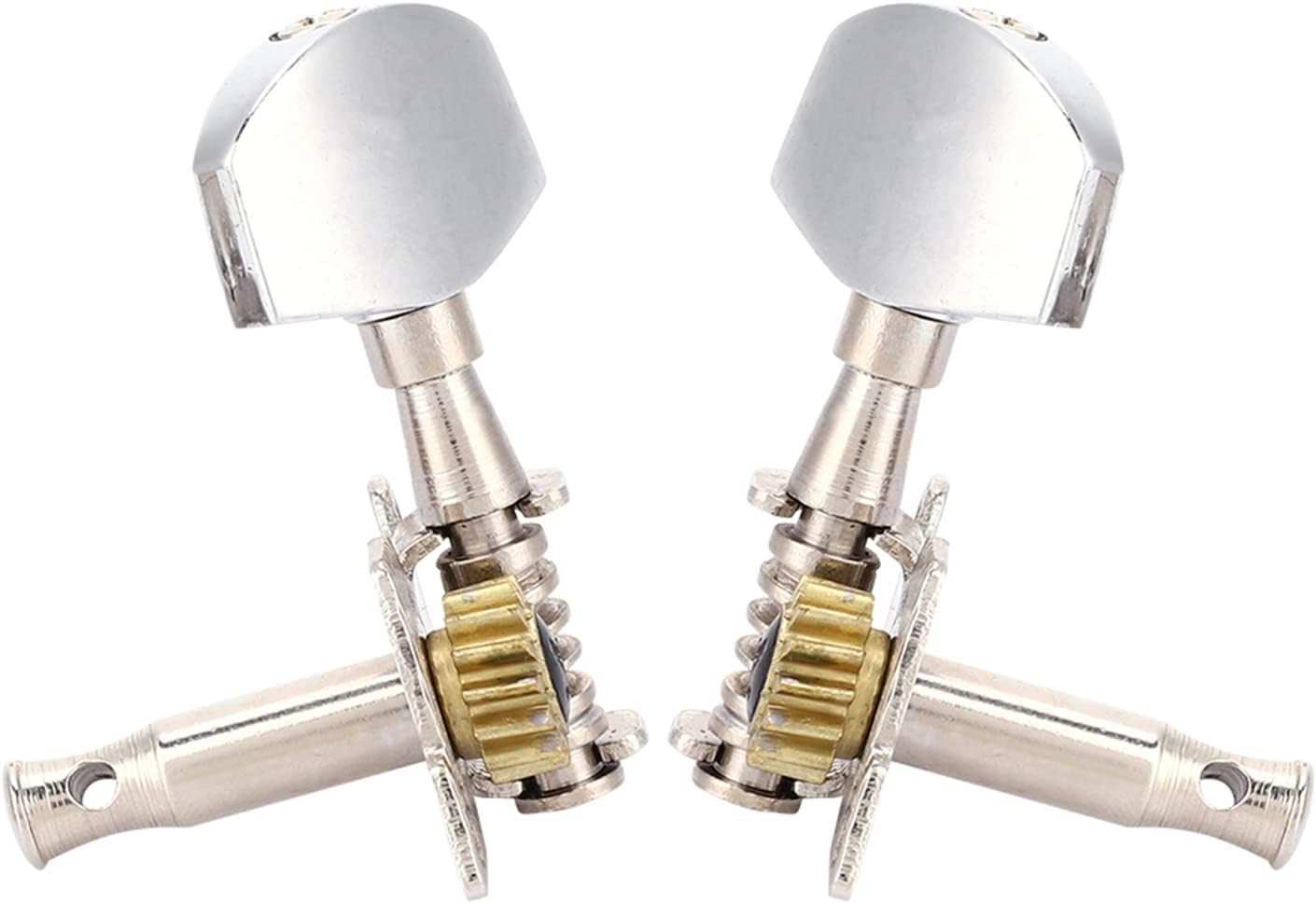 Classical Style Ukulele Tuning Pegs Machine Heads Ukulele DIY Parts Strong 14 Copper Alloy Gears for DIY Ukulele Maintenance image number 1