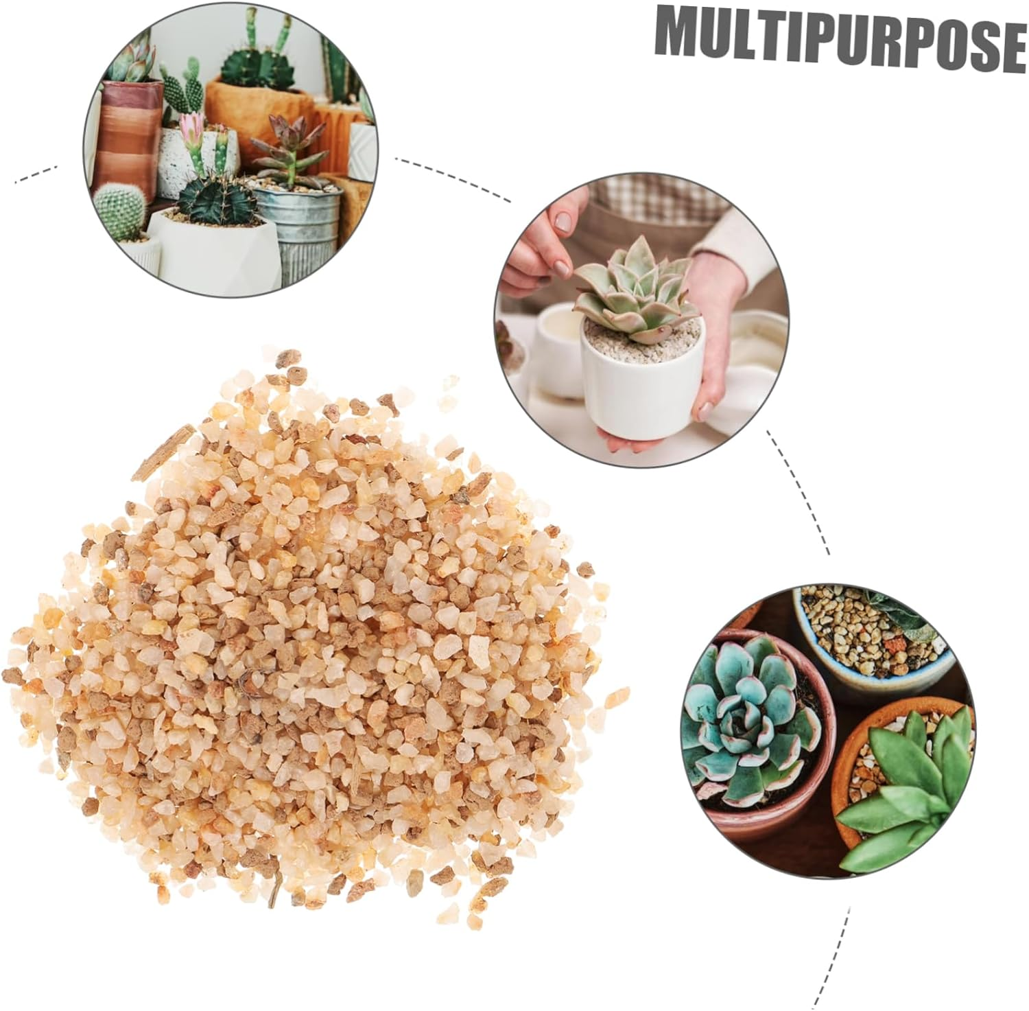 FRCOLOR Pumice Stone for Plants 1 Bag Small Rocks Decorative Gravel for Succulent Rock Mix image number 4