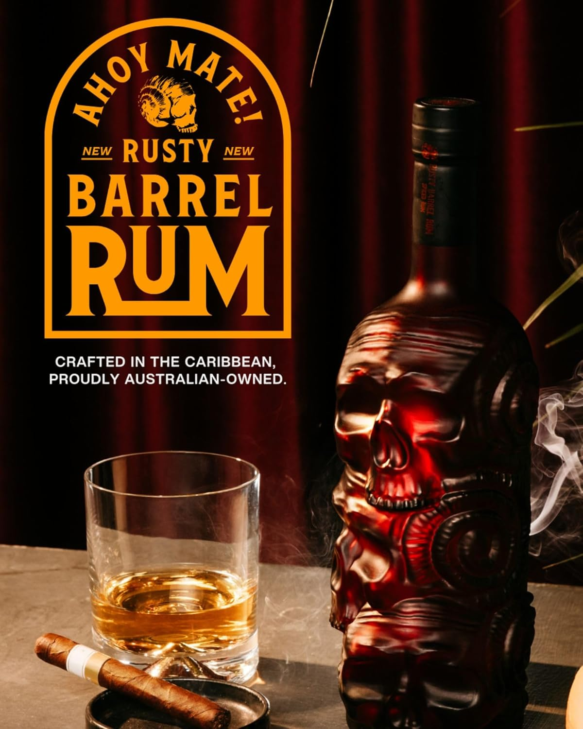 Rusty Barrel Spiced Rum 700Ml - Aged 5 Years - Premium Caribbean Rum Infused with Coffee, Vanilla, Cocoa, Orange Peel, Cinnamon & Other Spices. image number 1