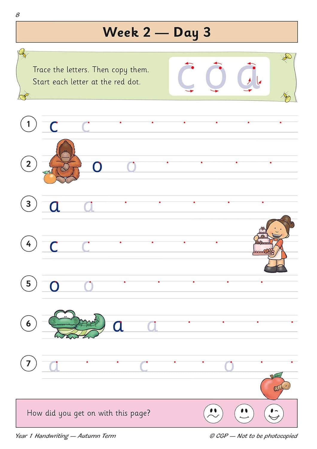 KS1 Handwriting Year 1 Daily Practice Book: Autumn Term image number 6