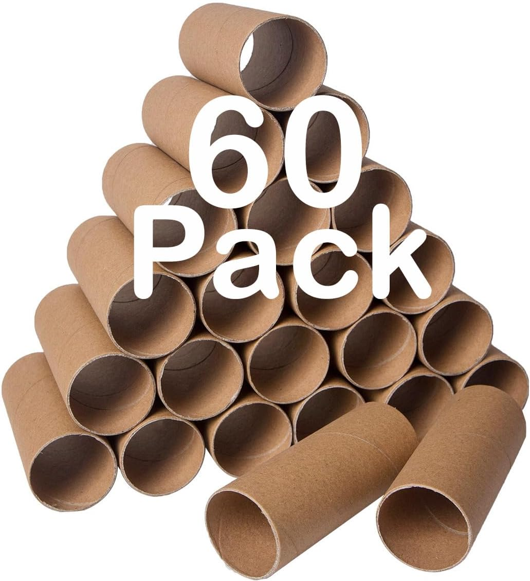 120 Pack Thick Cardboard Tubes for Crafts - Craft Rolls - round Cardboard Tubes - Craft Tubes - Toilet Paper Rolls Crafts - Paper Tube for Crafts - Craft round Tubes 1.57 X 3.9 Inches - Brown