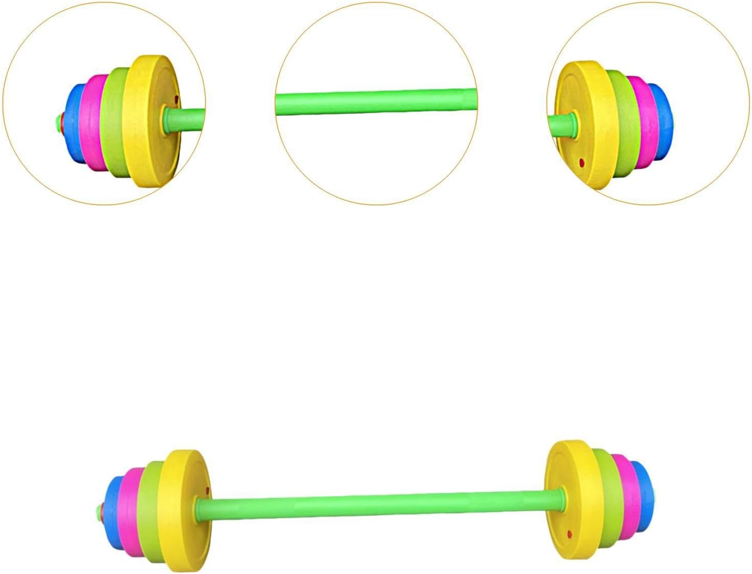 Predolo 2 Pieces Kids Fitness Dumbbells Set for Ages 3+ Home Gym Equipment, Handle 49 Cm image number 3