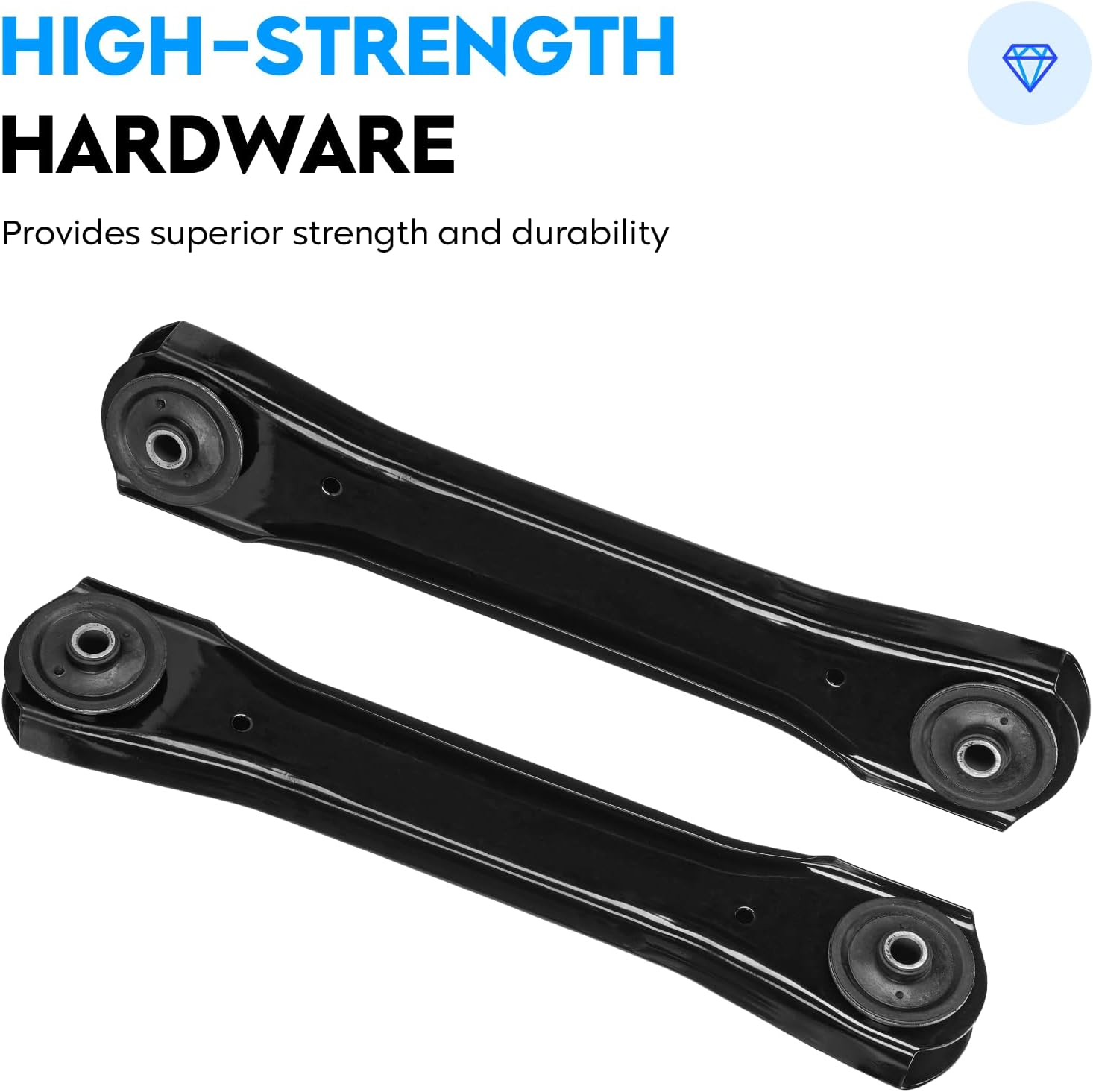 Front Upper & Lower Control Arms W/Bushing Assembly Replacement for 91-99 Jeep Cherokee 91-92 Comanche Suspension Kit K660203 K620244 4Pc Set image number 3