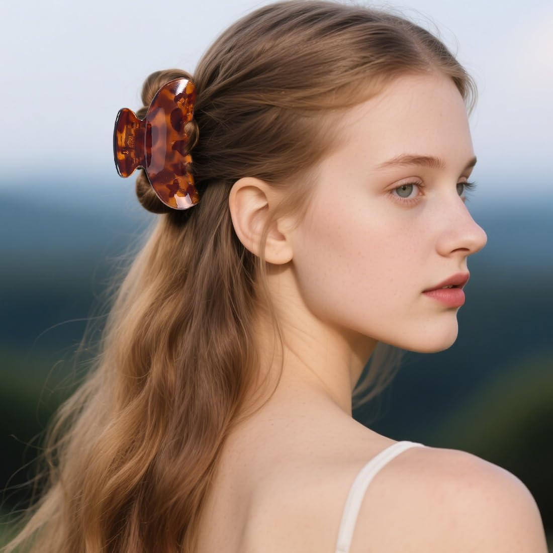 JEYORZY Pack of 3 Small Hair Clips, Women'S Hair Claw Clips, Mini Hair Claws for Girls, Non-Slip Hair Claws, Jaw Clip, Stylish Tortoiseshell Hair Clips for Thin Thick Hair image number 2