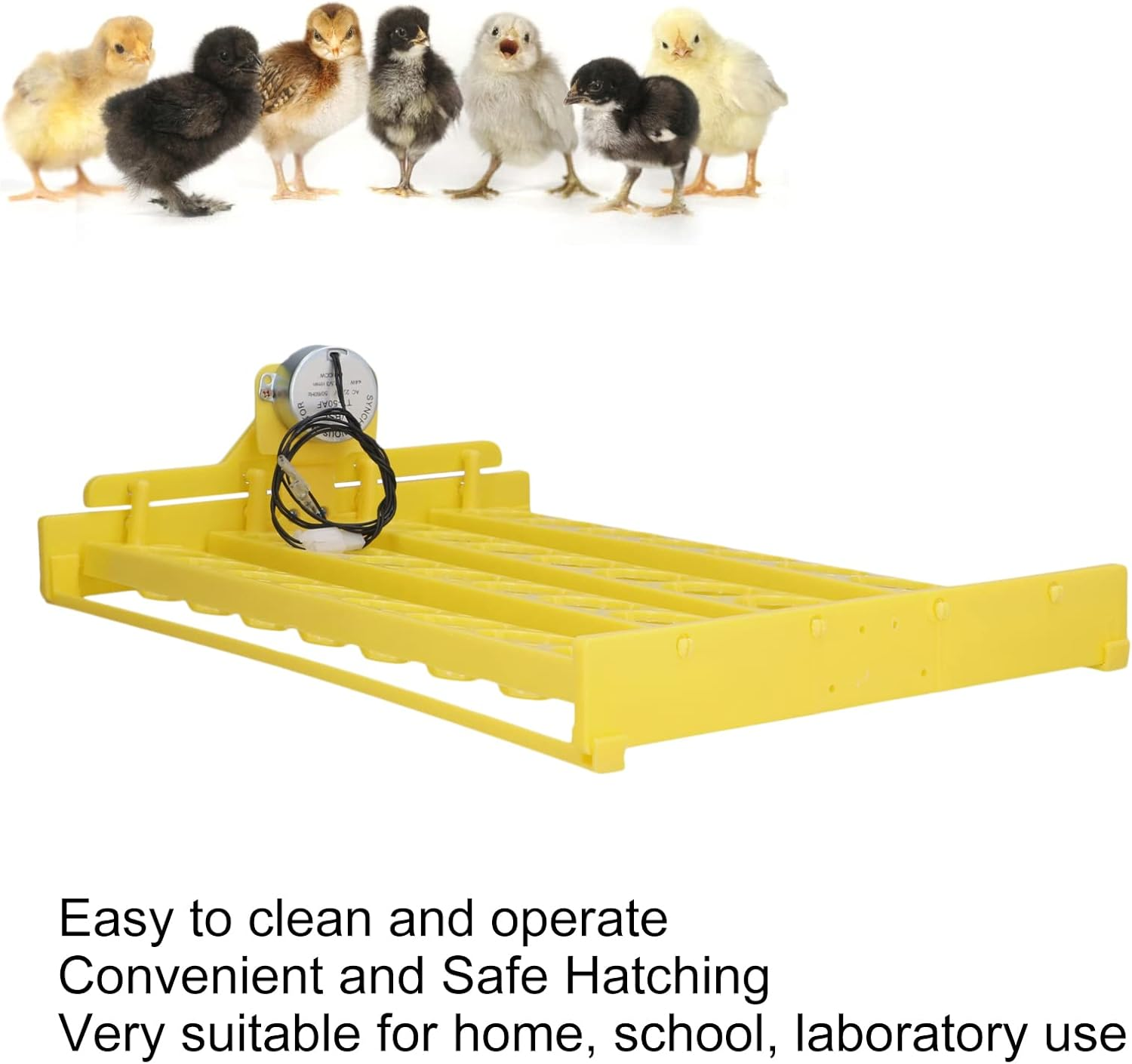 1 Pc Automatic Egg Turner, Egg Incubator, Convenient 32 Eggs Plastic Tray Turning Hatcher for Chicken Goose (220V)