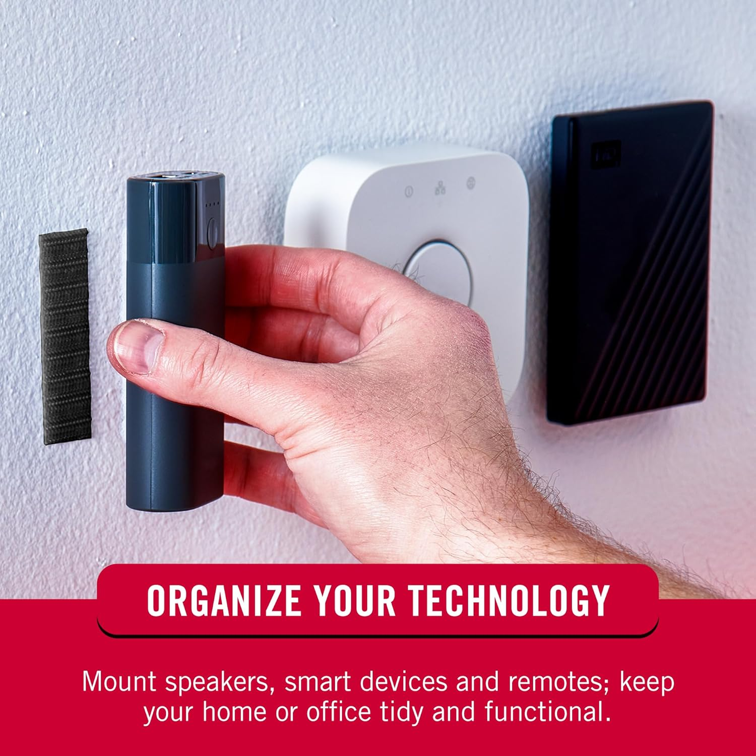 VELCRO Brand 6 Ft X 3/4 in | Sticky Back Tape Roll with Adhesive | Cut Strips to Length | Hook and Loop Fasteners | Perfect for Home, Office or Classroom, Black, 90975W image number 6