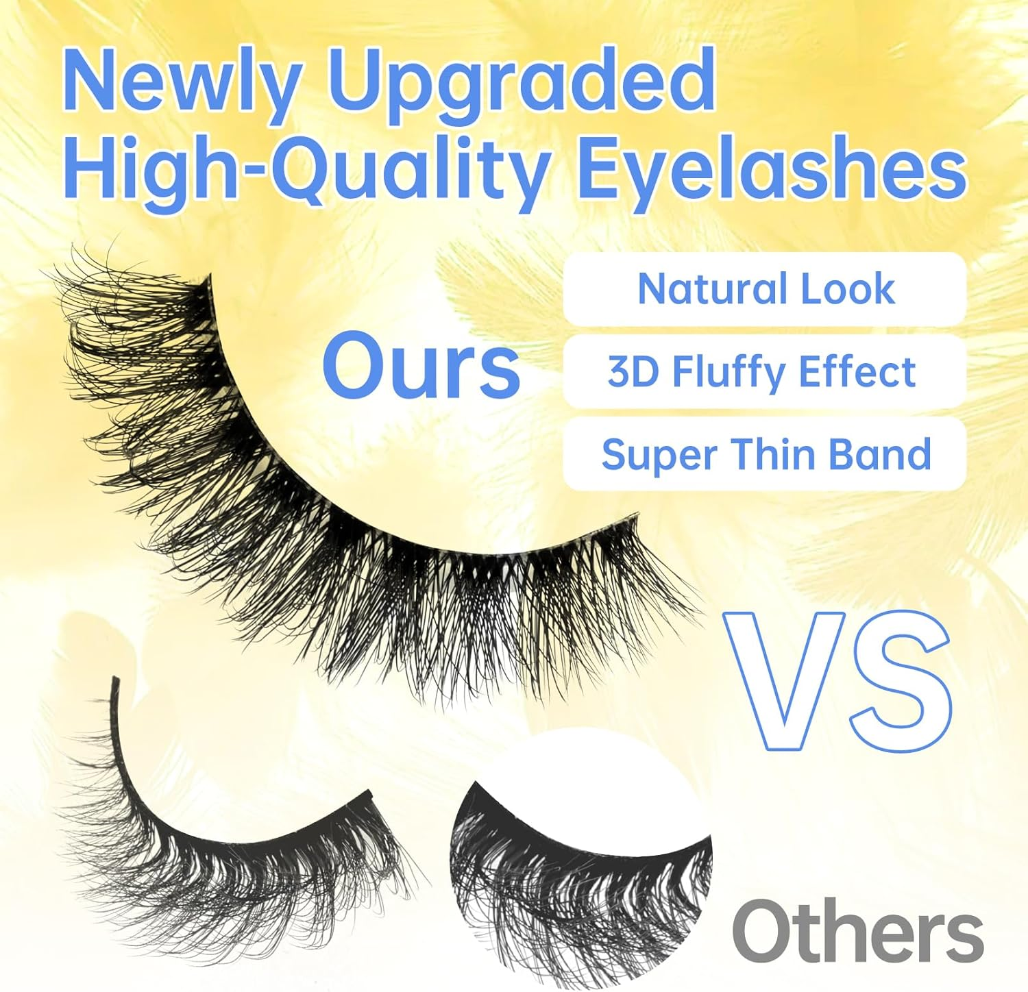 GEMERRY Natural Lashes Wispy Strip Eyelashes Classic Look False Eye Lashes Eyelash Fake Soft Fluffy Lash 10 Pairs(Lz-201)