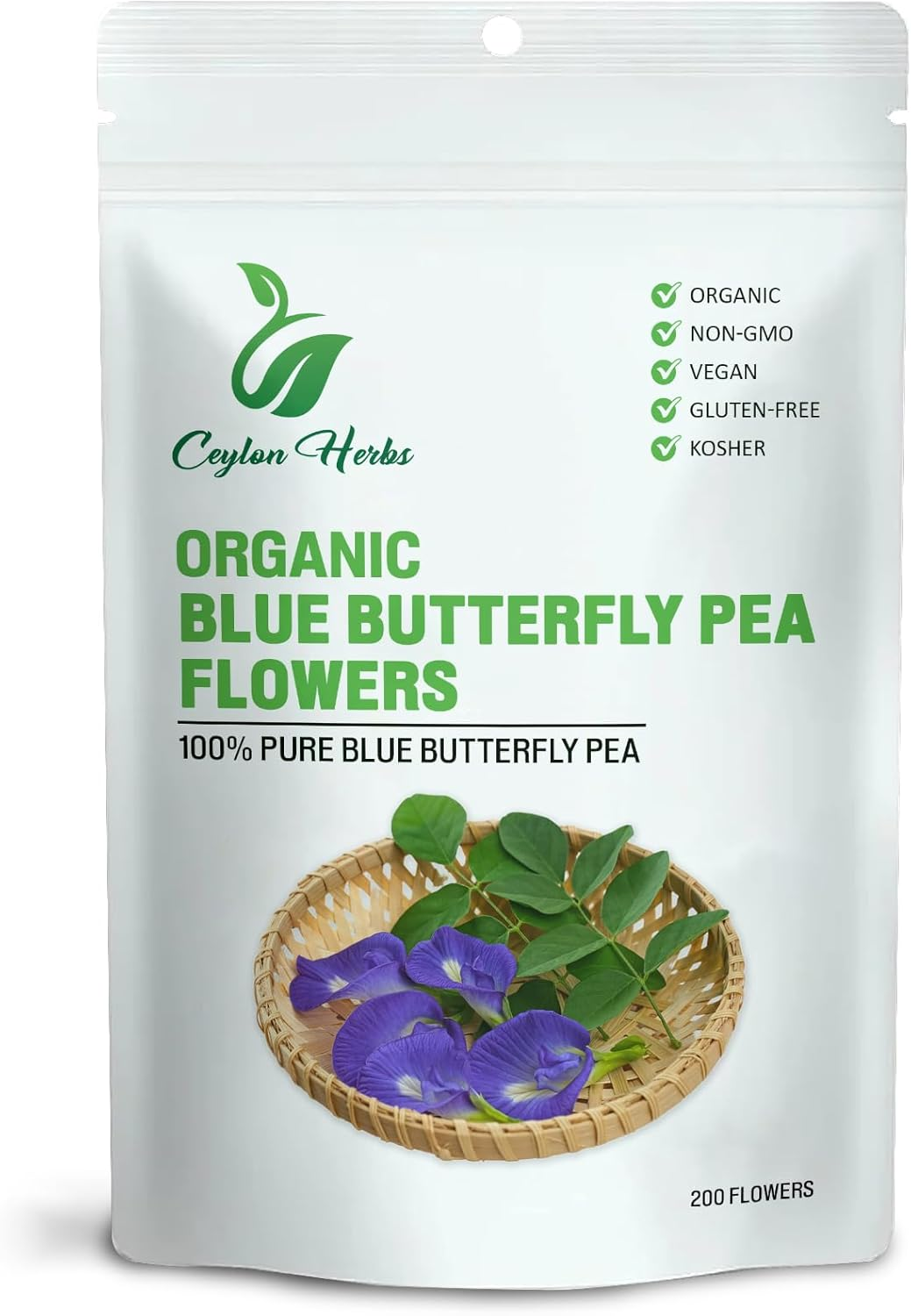 520+ Premium Blue Butterfly Pea Flowers Dried Healthy Well Cleaned Flowers No Additives Hand Picked Pure Dried image number 2