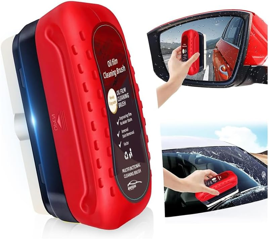 2Pack Automotive Oil Film Cleaning Brush New Glass Coating for Windshield Glass Oil Film Remover, Strong Front Windshield Remover for Windshield Improves Clarity and Visibility image number 4