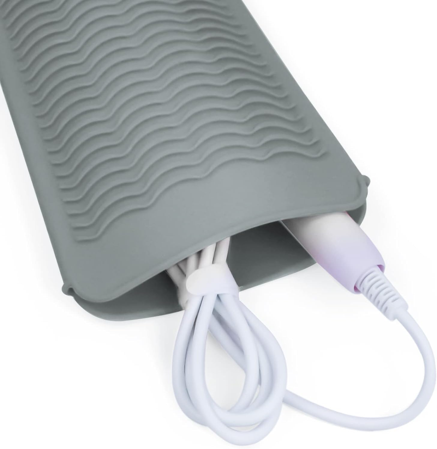 Heat Reistant Silicone Mat Pouch for Curling Irons, Hair Straightener Hot Hair Tools Travel Bag image number 1