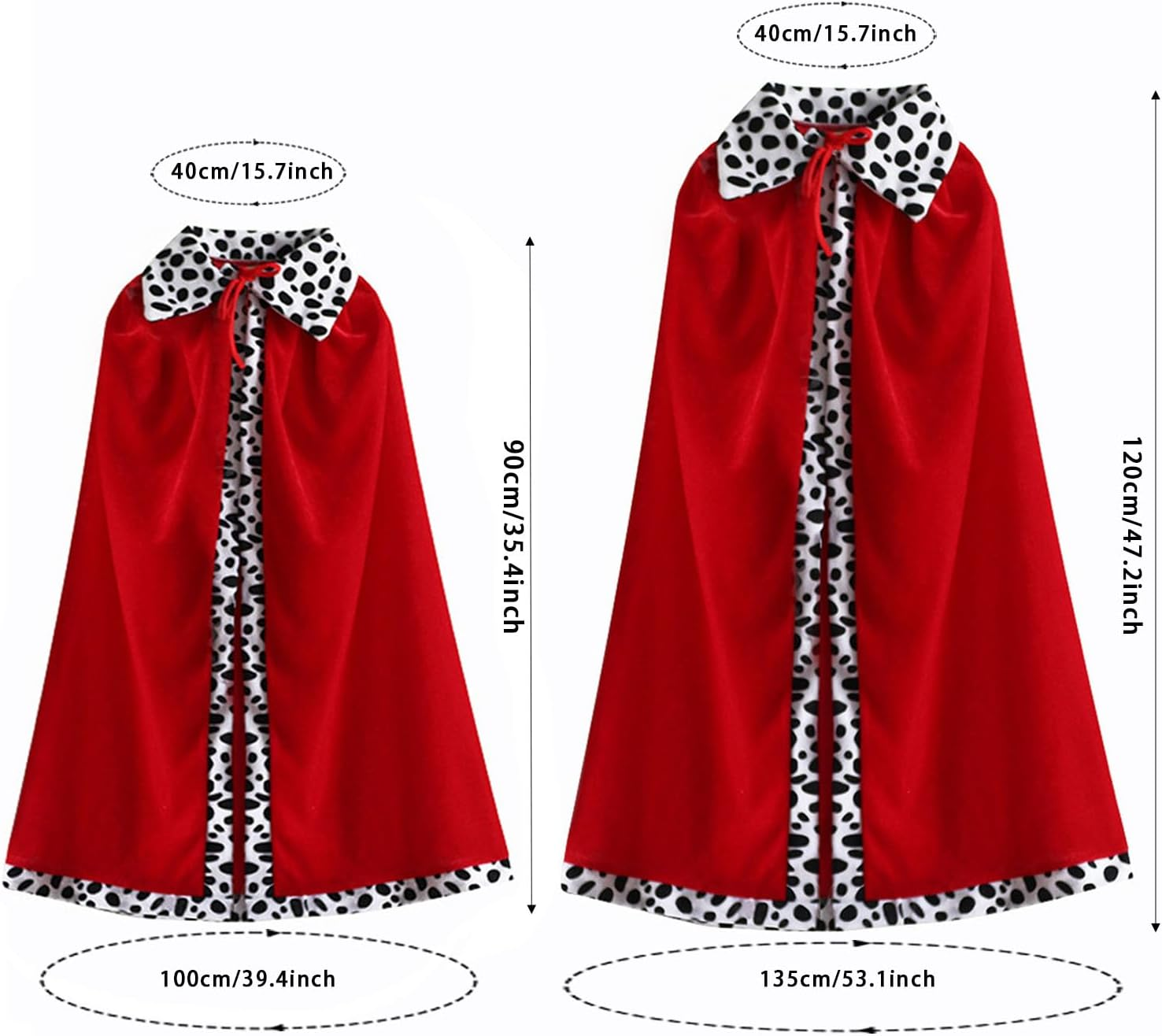 Weahre King Robe Costume Queen Robe King Crown Cape Royal Cloak for Halloween Carnival Cosplay Party Dress Up image number 4