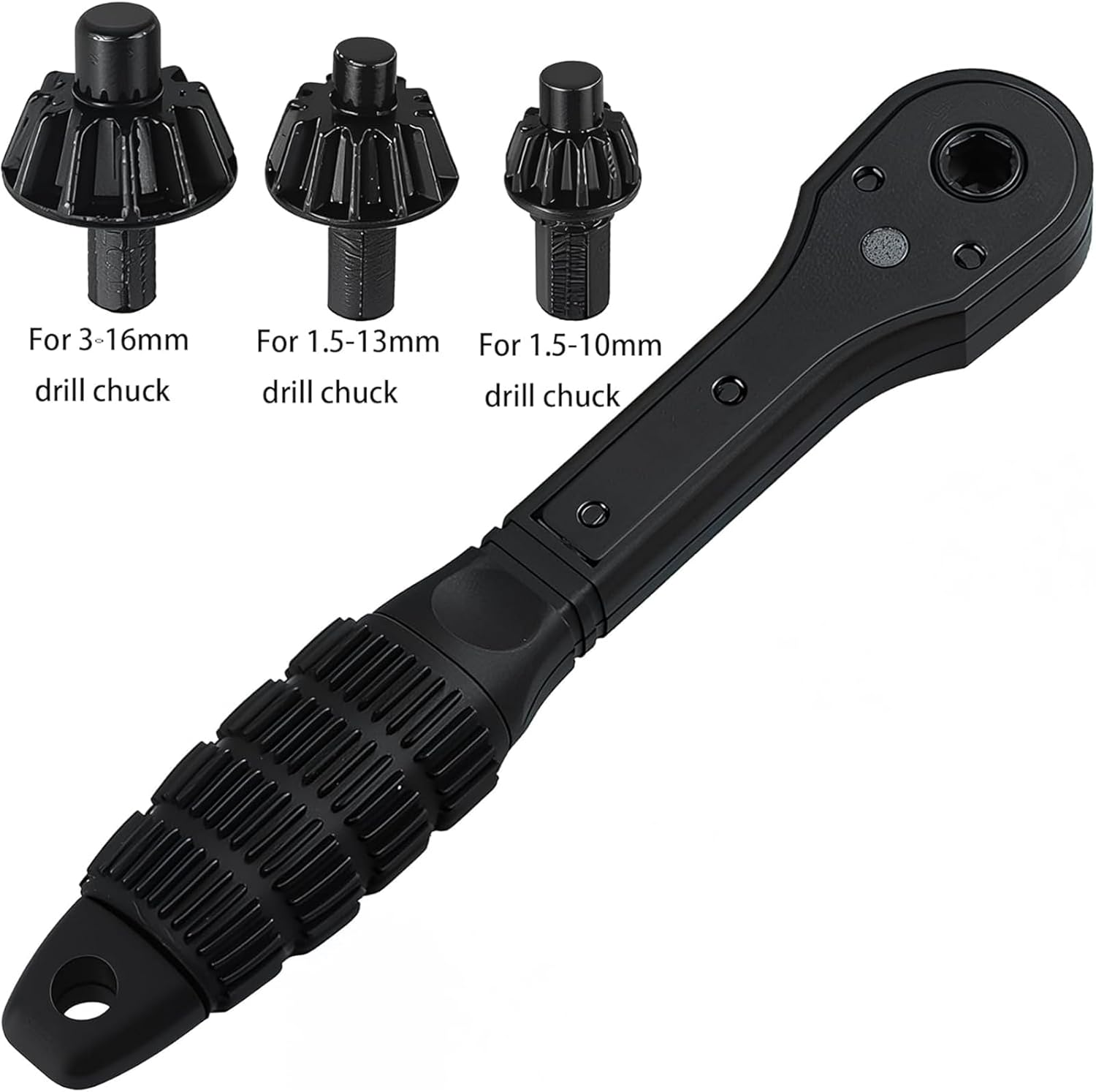 Yeanifeana 3-In-1 Ratchet Drill Chuck Key Wrench, Universal Replacement Tool for Most Electric Drills & Power Tools image number 5