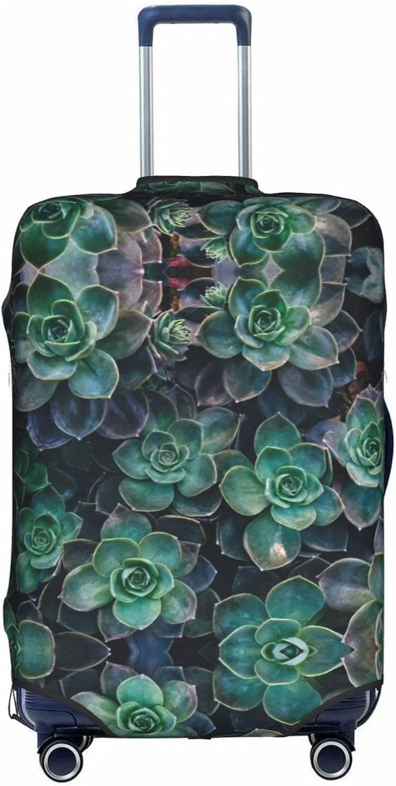 Odddot Succulent Plants Print Travel Luggage Cover,Suitcase Protector Cover, Washable Baggage Covers,For 18-32 Inch Luggage, Succulent Plants, Small image number 5