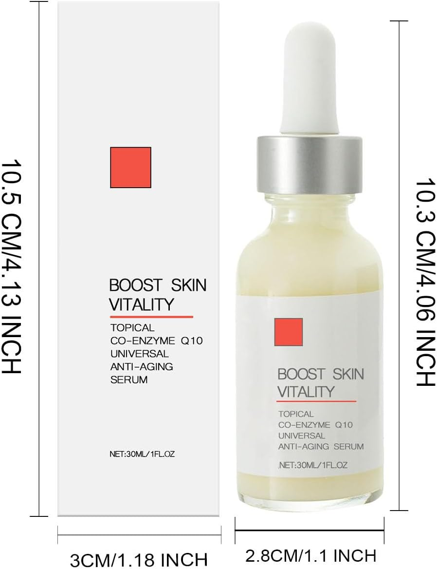 Co-Enzyme Q10 Anti-Aging Face Serum - Antioxidant Powerhouse for Face & Neck, Hydrating, Lightweight, to Reduce Appearance, Firm, Radiant Skin image number 5