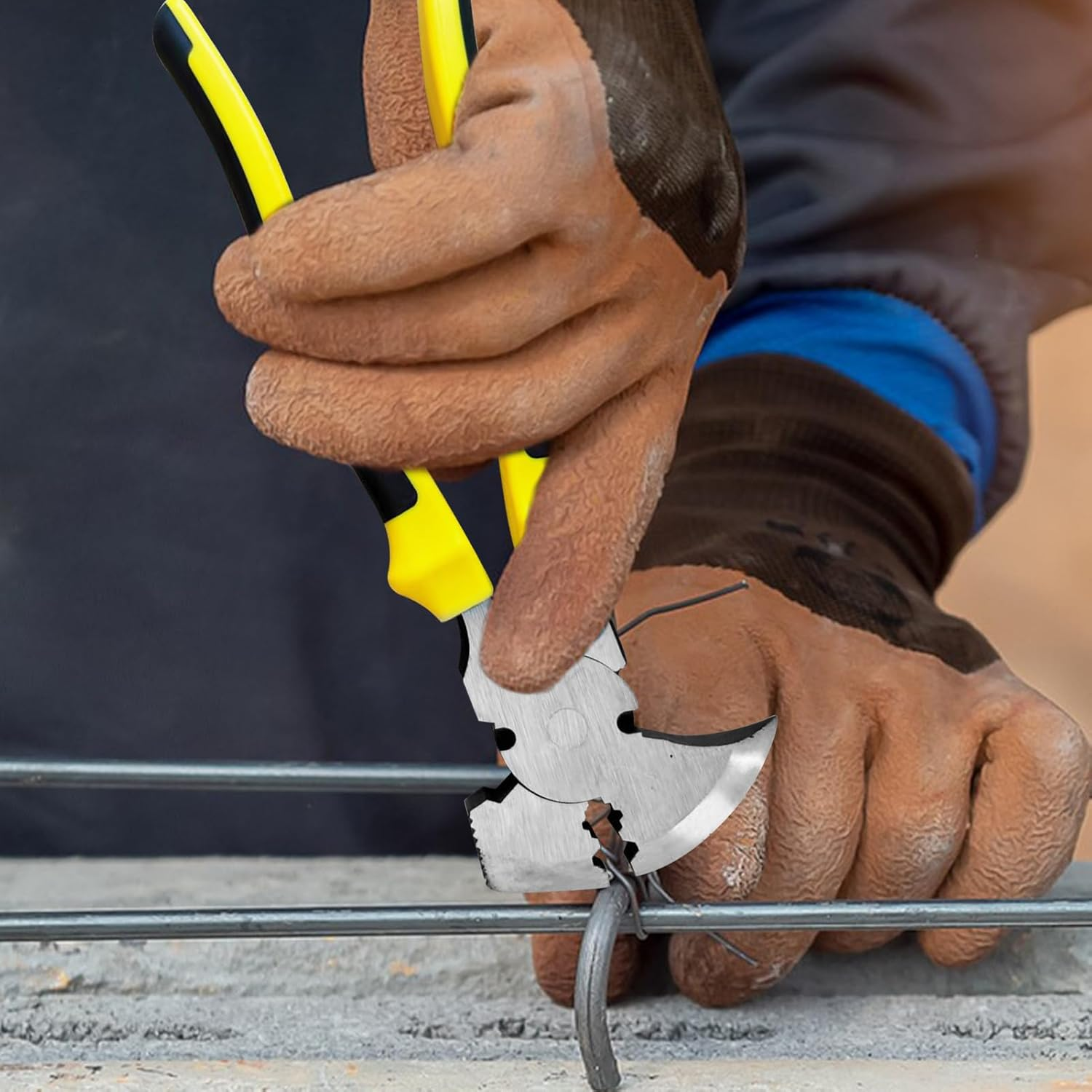 Fencing Tools | Fence Tool Cutter Staple Puller,Staple Nail Hammer Head Hand Puller for Wire Bending Cutting Gripping Cable Home Farm Wire Cable image number 4