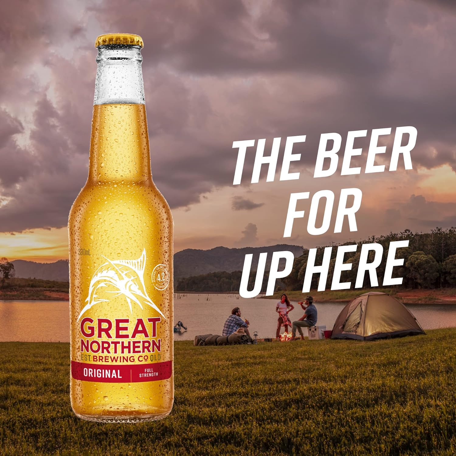 Great Northern Original Lager, Full Strength Beer, Crisp & Refreshing Finish, 4.2% ABV, 330Ml (Case of 24 Bottles) image number 3