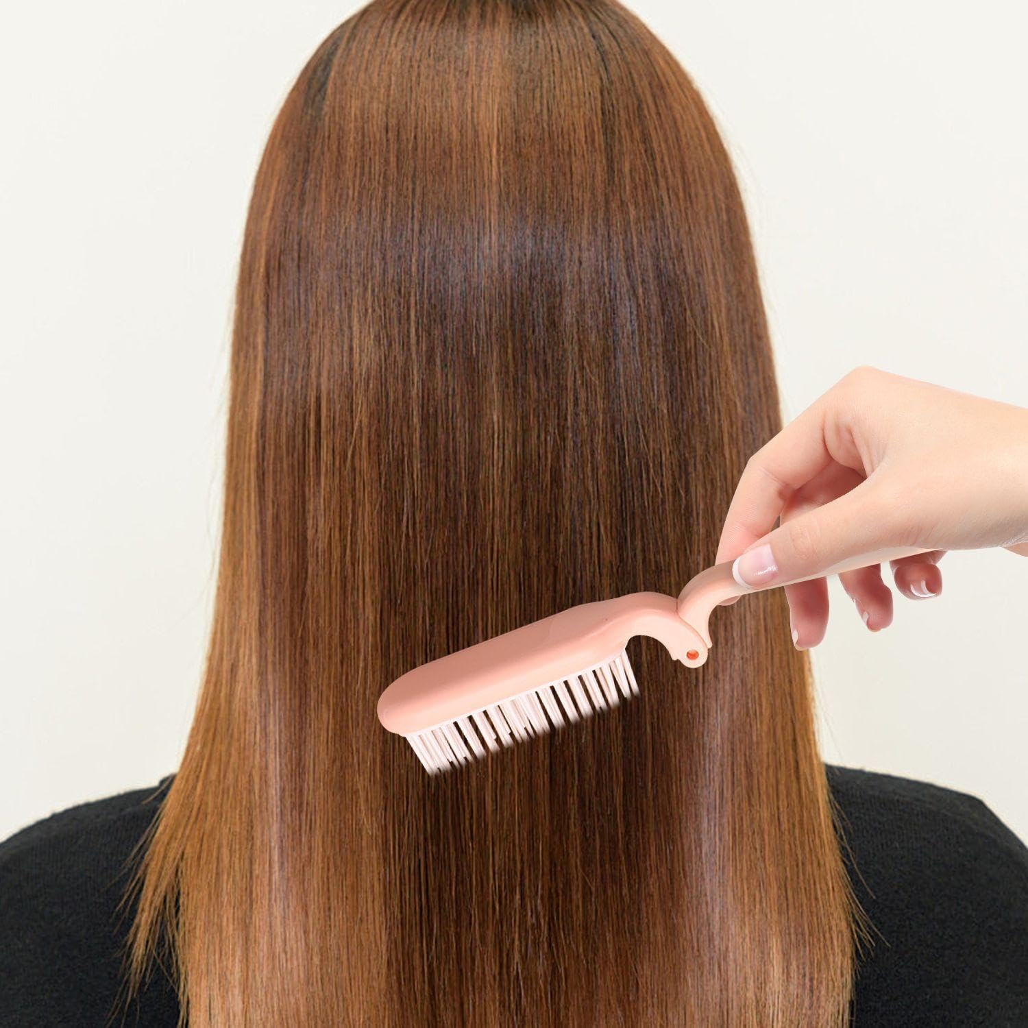 4-Piece Foldable Hair Brush, Compact Hair Brush, Foldable Travel Hair Brush, Mini Hair Brush for Children, Small Portable Hair Brush, Brush for Curly Hair, Wet and Dry Hair Brush image number 3