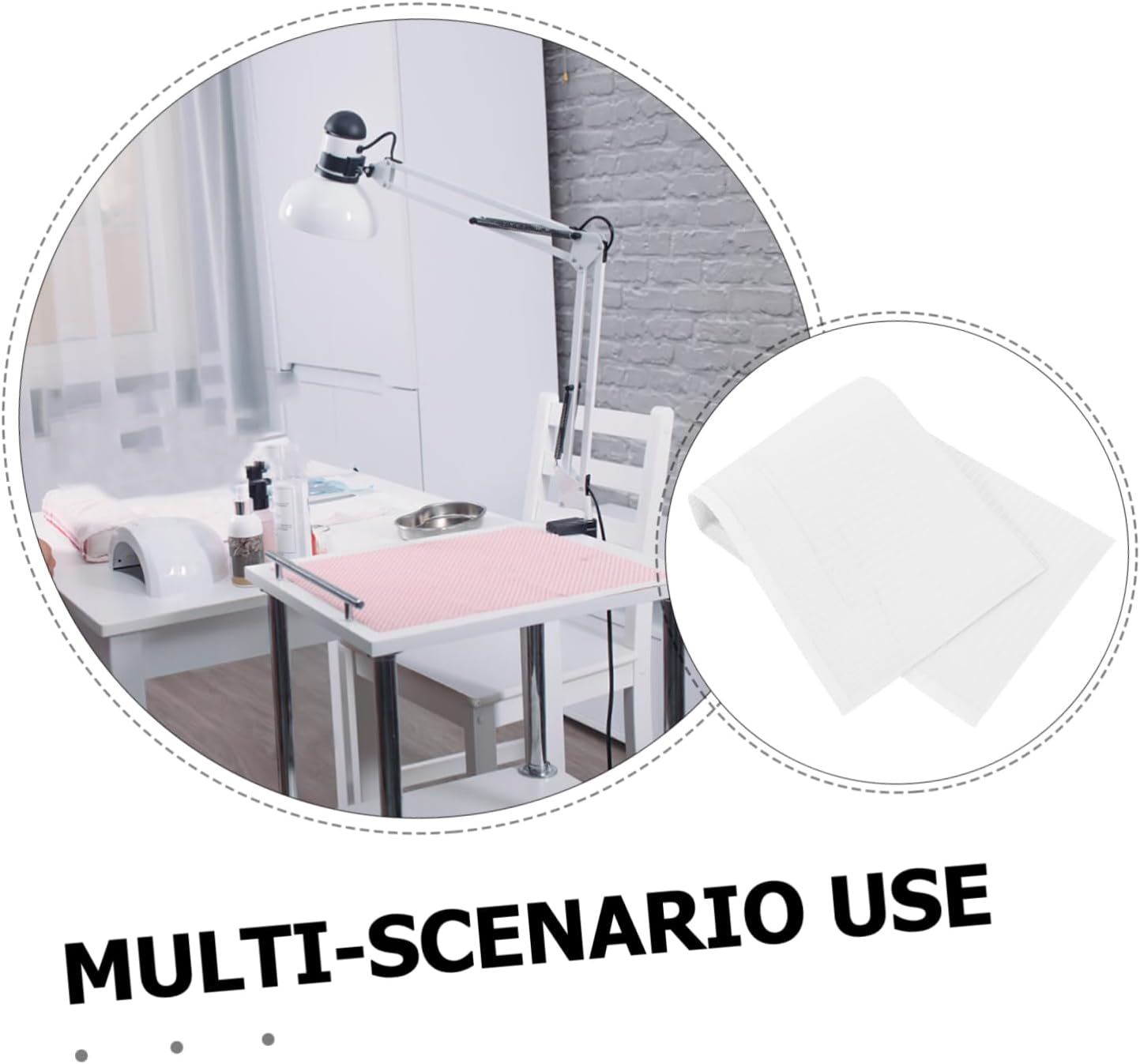 Healeved 125Pcs Disposable Tattoo Cleaning Pads Disposable Bibs Table Covers Clean Pad for Tattoo Nail Spa Use 18X13In Waterproof Protective Mat image number 5