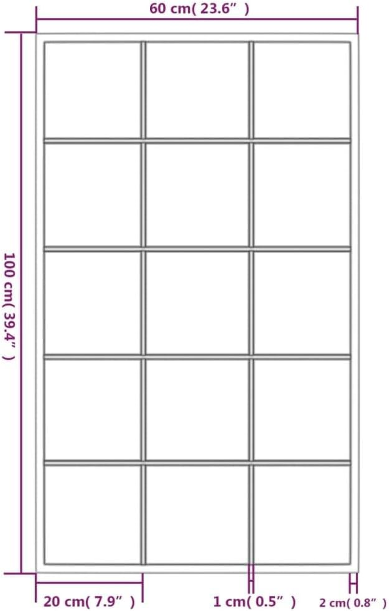 Vidaxl Wall Mirror, Black, 100X60Cm, Metal and Glass, Indoor Home Living Room Bathroom Bedroom, Vanity Makeup, Wall-Mounted, with Mounting Hooks