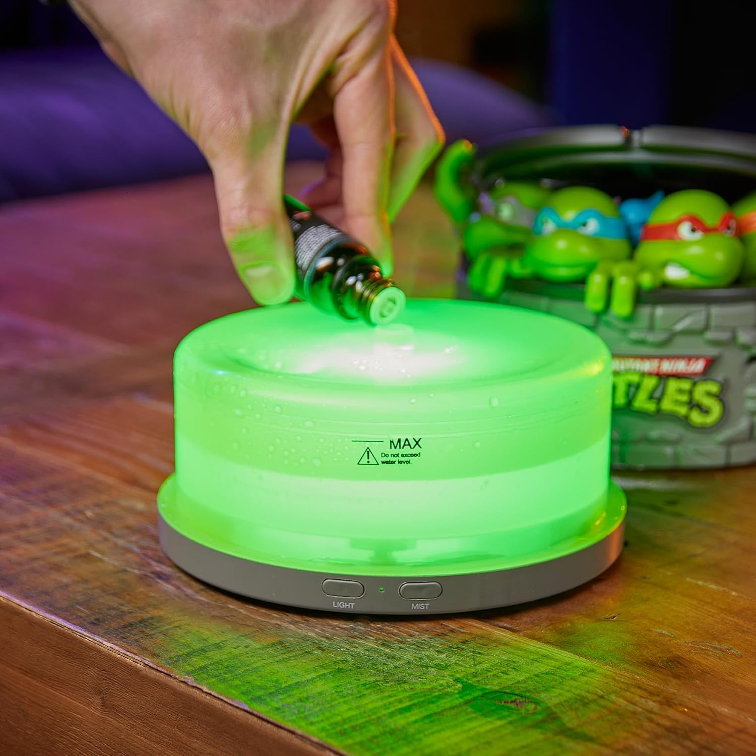 Numskull Teenage Mutant Ninja Turtles Sewer Oil Diffuser &ndash; LED Aroma Humidifier &ndash; USB Powered &ndash; Official TMNT Merchandise - Tmnt image number 2