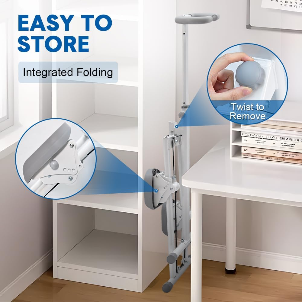 ALSTON Foldable Stair Stepper for Home Gym Exercise Height Adjustable Vertical Climber Machine 120Kg Loading Capacity with Digital Display for Full-Body Workout image number 3