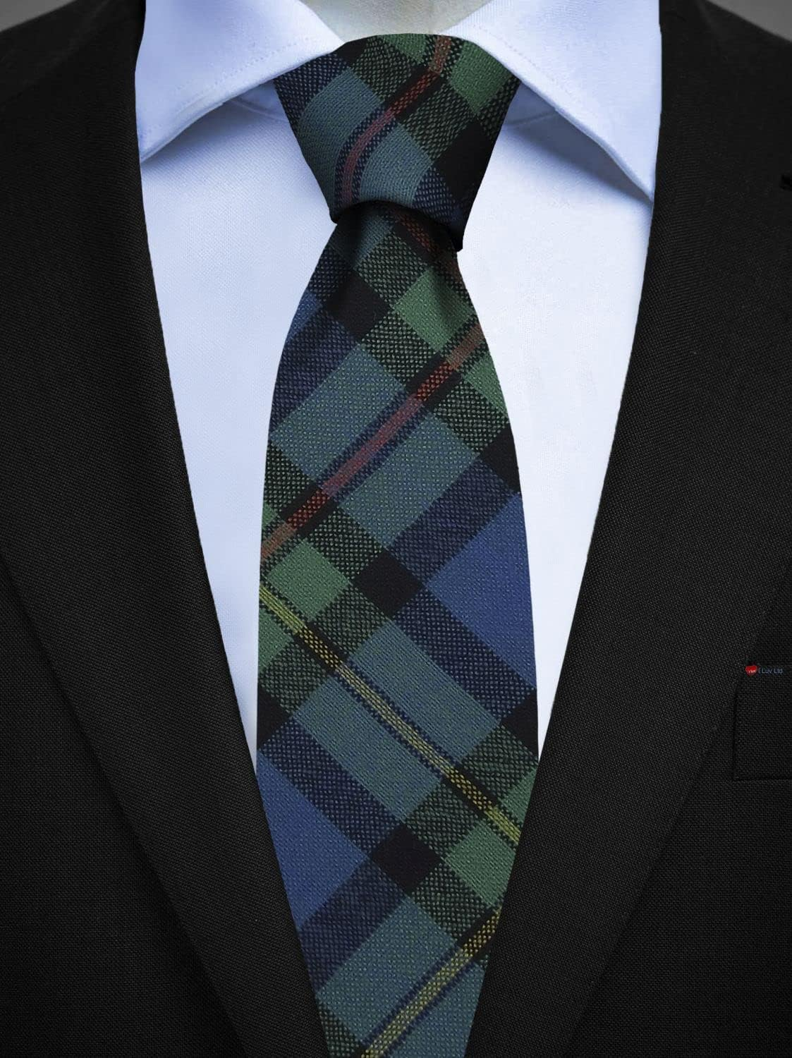 Mens All Wool Tie Woven and Made in Scotland in Smith Ancient Tartan image number 1