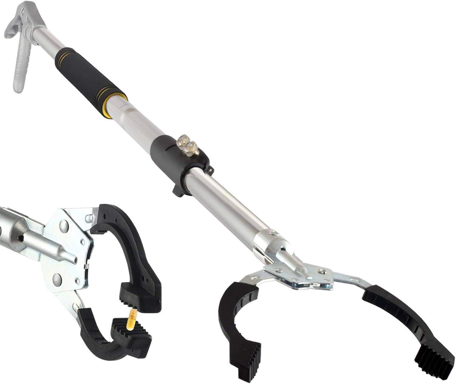 Grabber Reacher Tool Extra Long, 69" Trash Picker Upper Grabber Heavy Duty Stainless Steel Thickened Non-Slip 6 Inch Wide Jaws Claw Reaching Tool image number 3